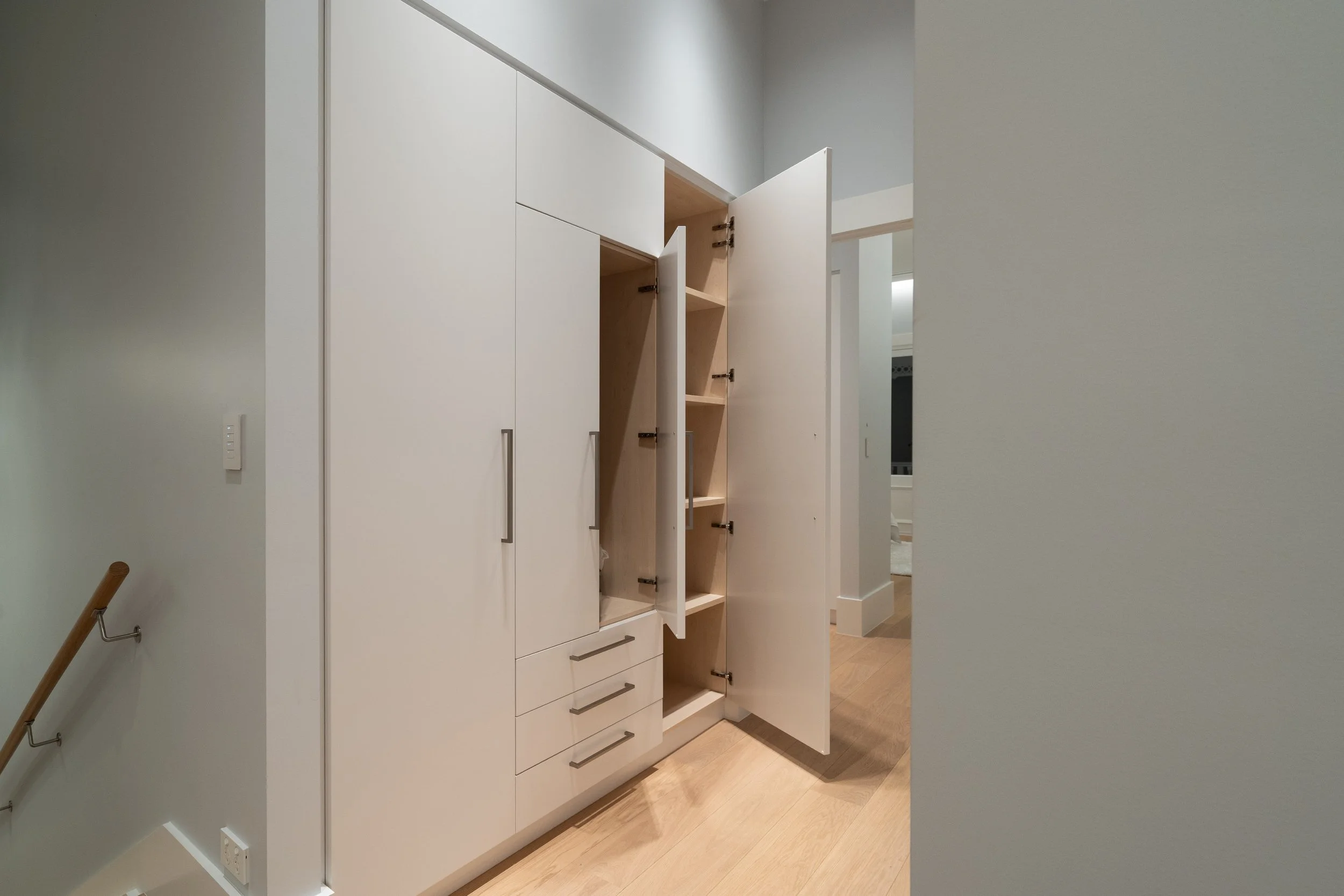 A hallway that stores more