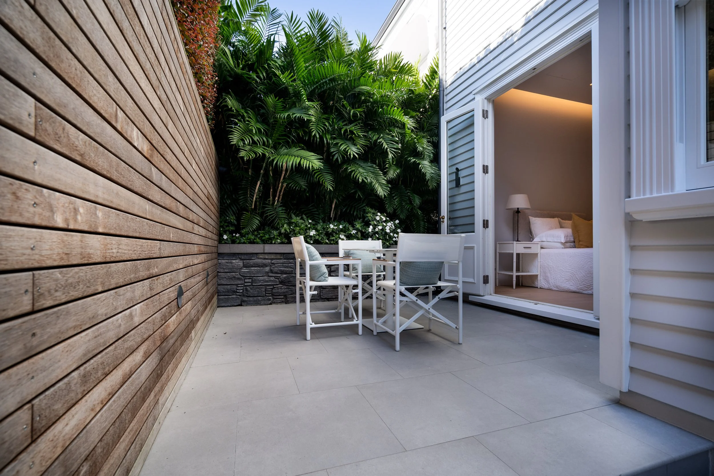 A patio of its own