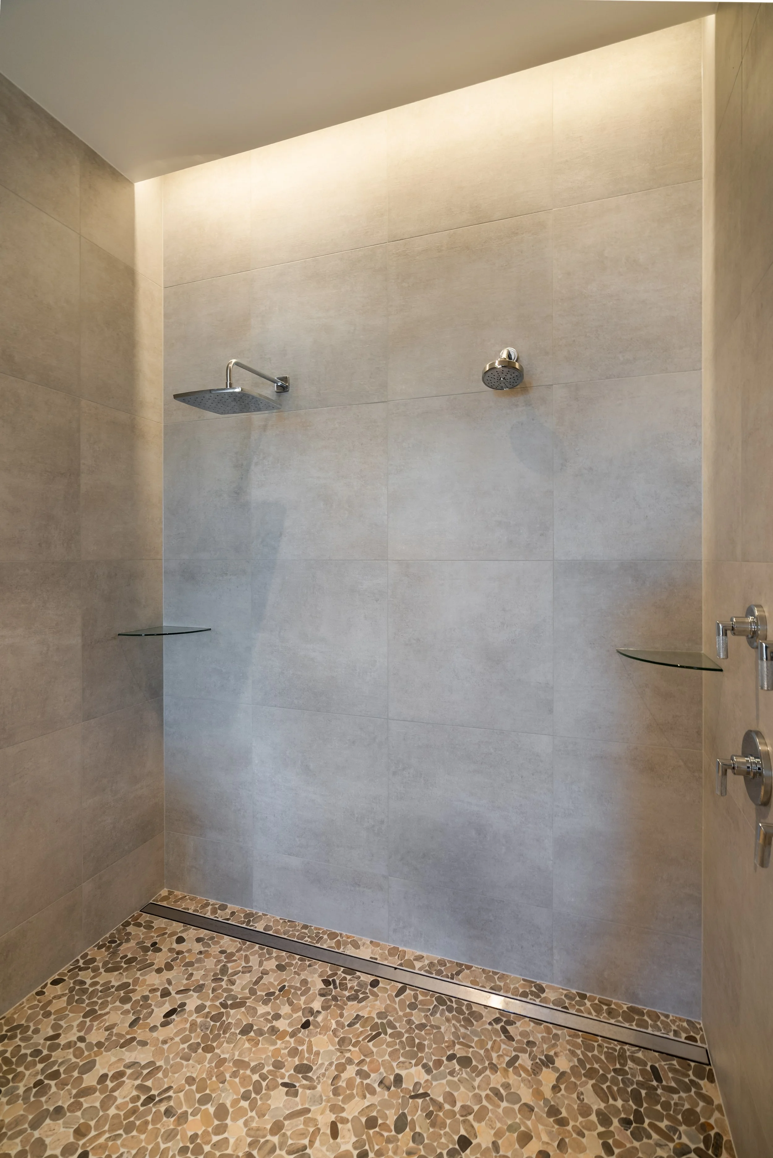 Two ways to shower