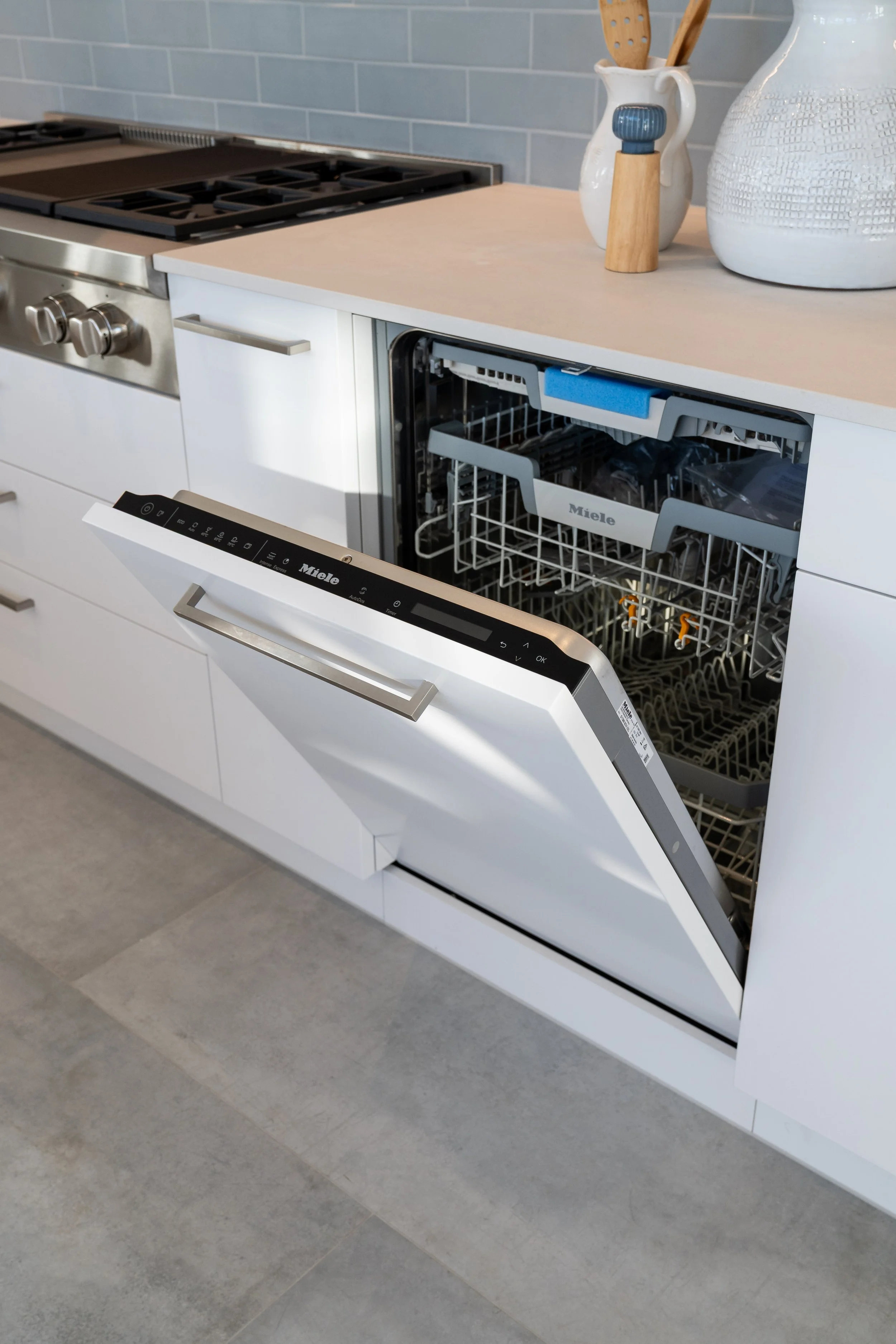 Two dishwashers, half the clean-up