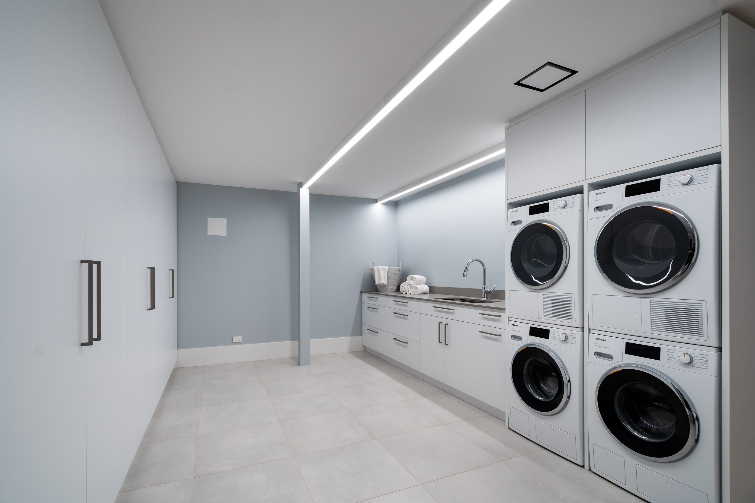 A laundry room built for volume