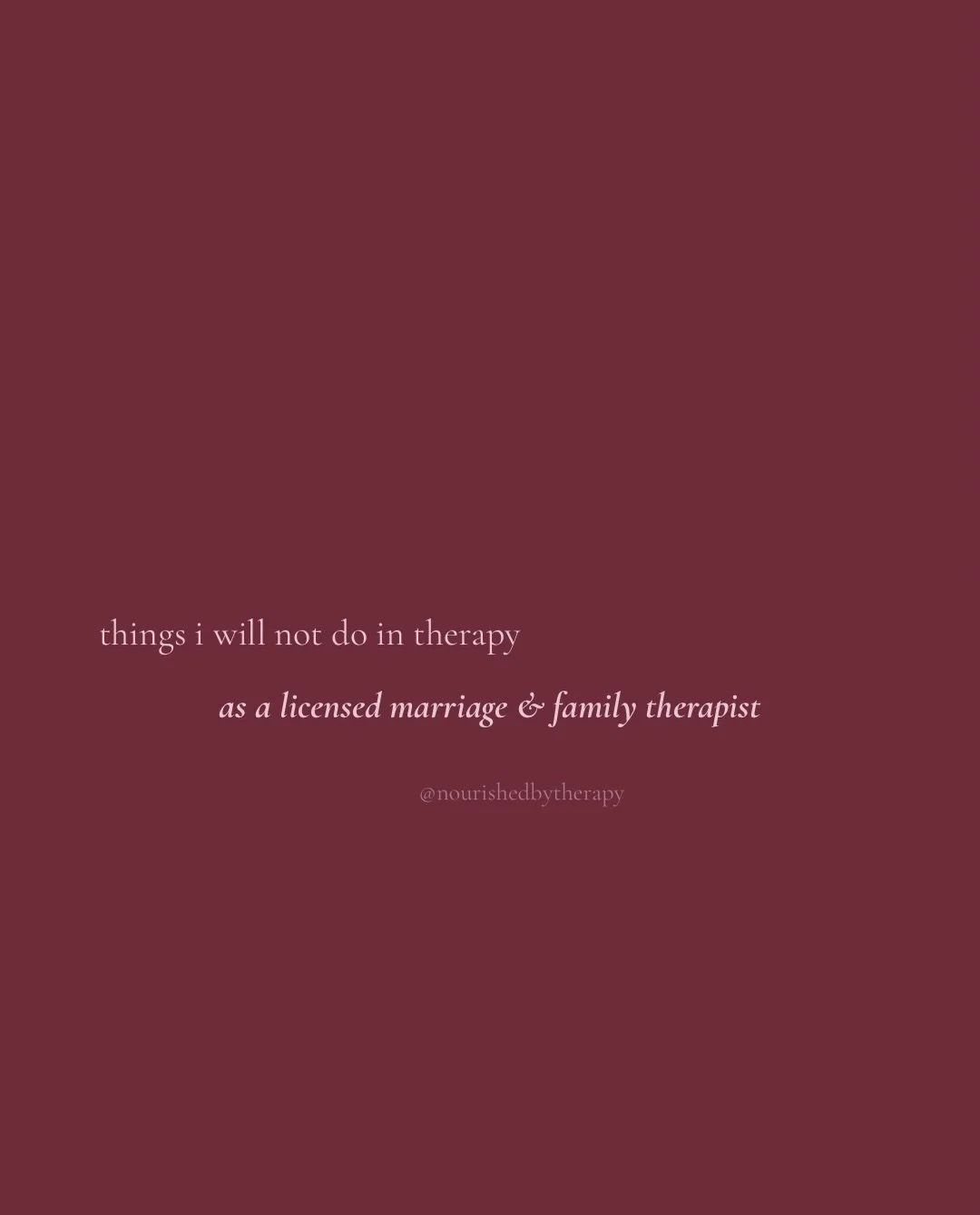 Things you&rsquo;ll never catch me doing as a therapist 👀  The best therapy isn&rsquo;t about having all the answers.
It&rsquo;s about having the right questions.
Swipe for a few things you&rsquo;ll never catch me doing in session. #mentalhealth #th