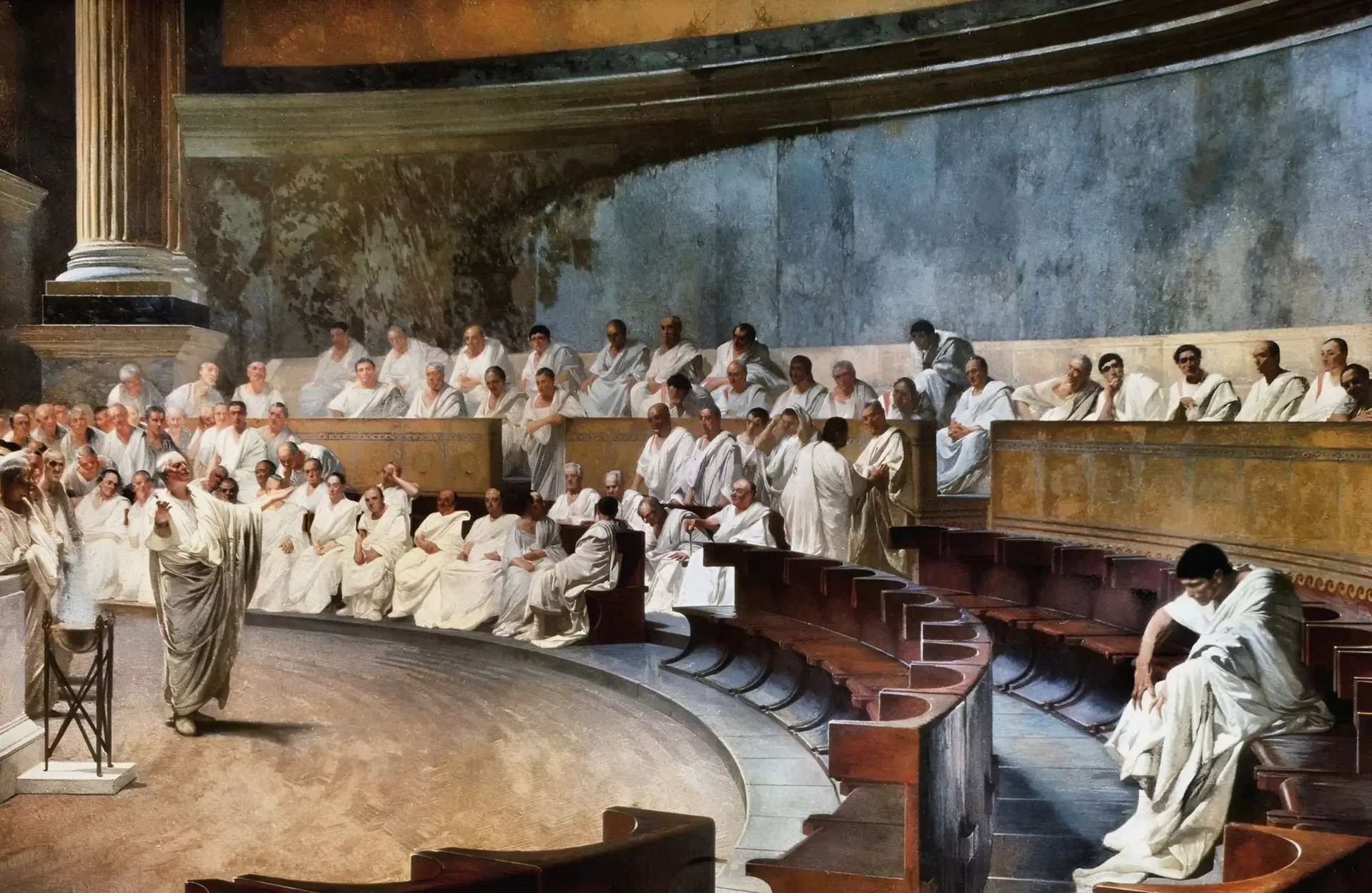 Cicero Denounces Catiline by Cesare Maccari