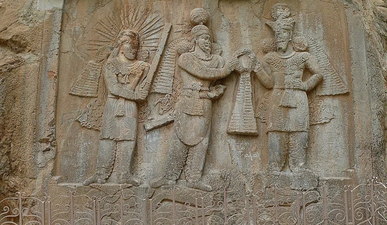 Coronation of Ardashir II at Taq-e Bostan