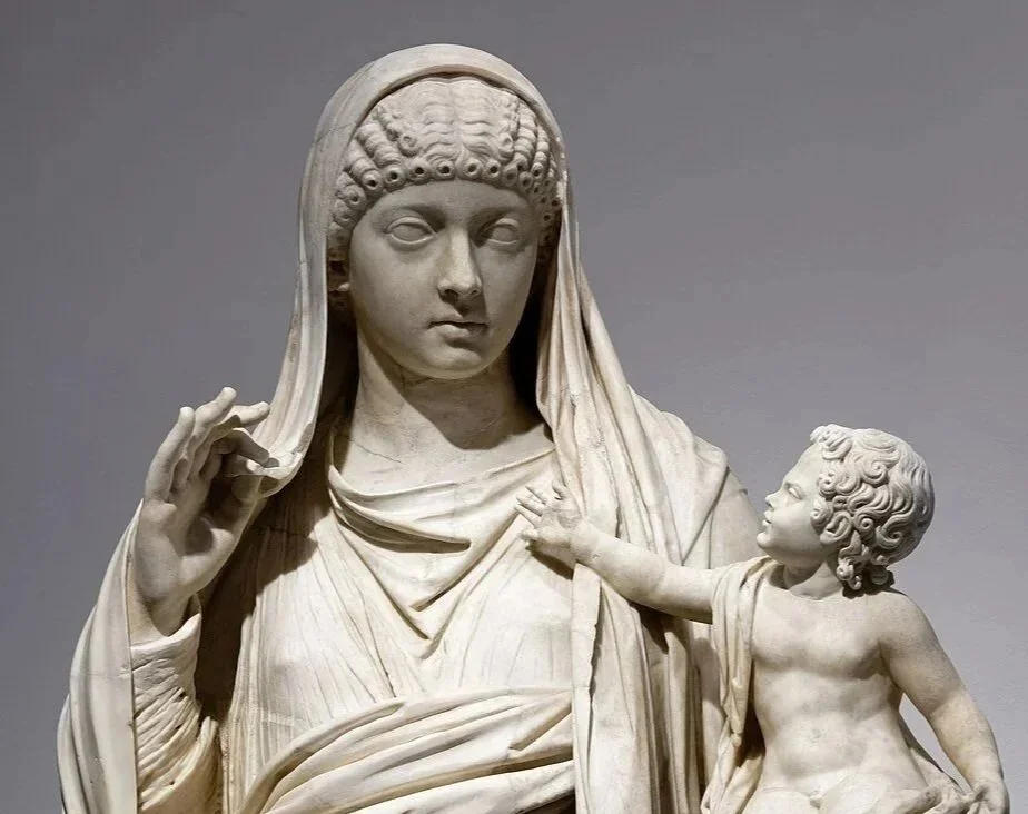 Statue of Messalina and Britannicus