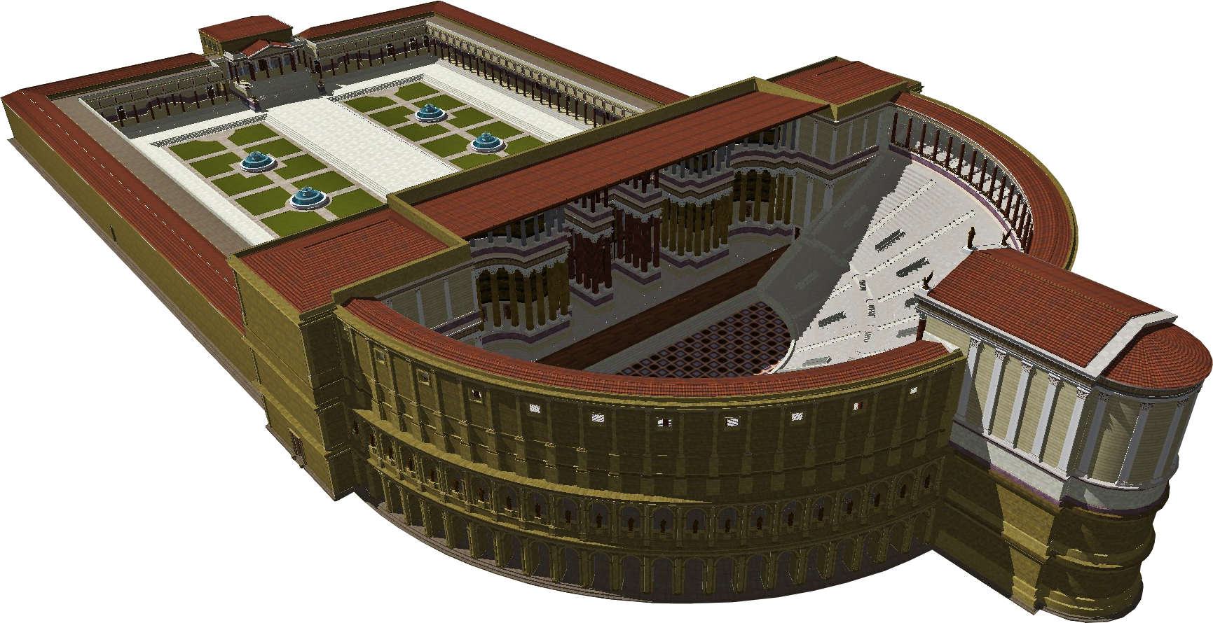 3D image of Theater of Pompey
