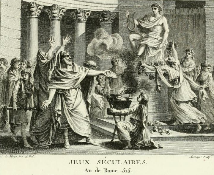Secular Games engraving by Mirys