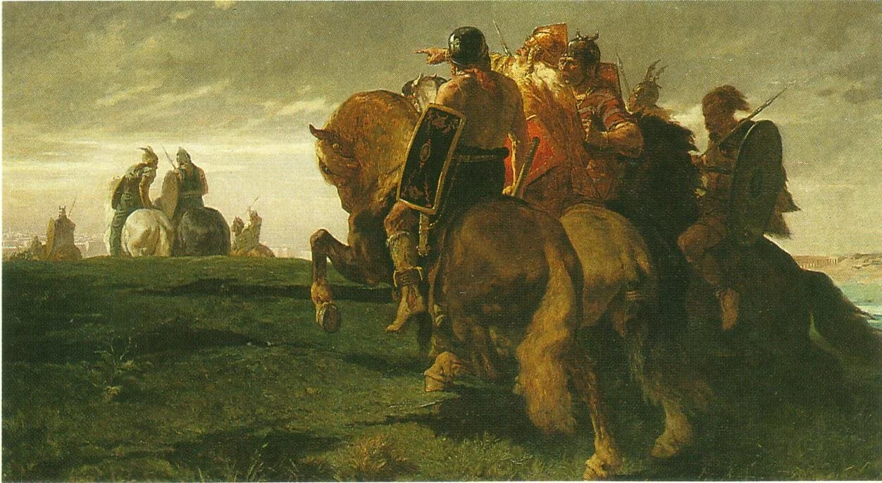 Gauls in View of Rome by Luminais