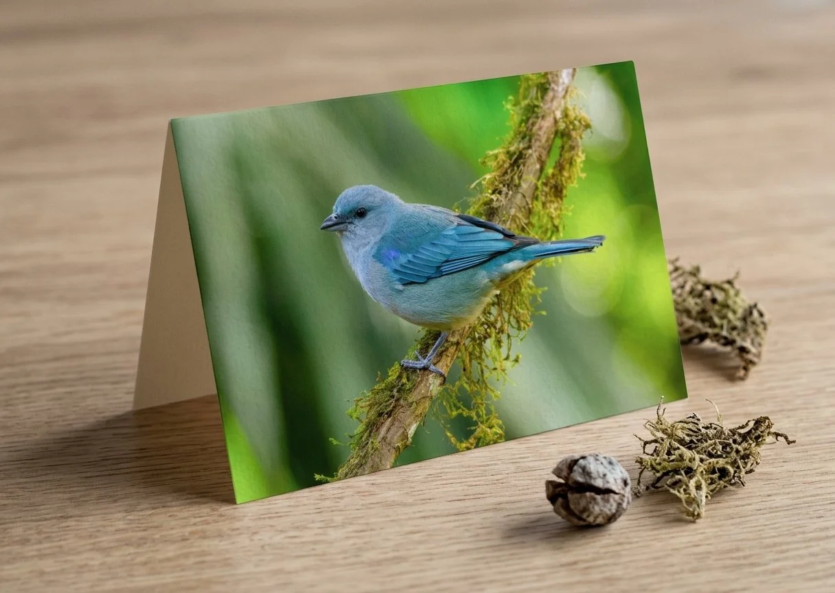 Serene Azure-shouldered Tanager Greeting Card