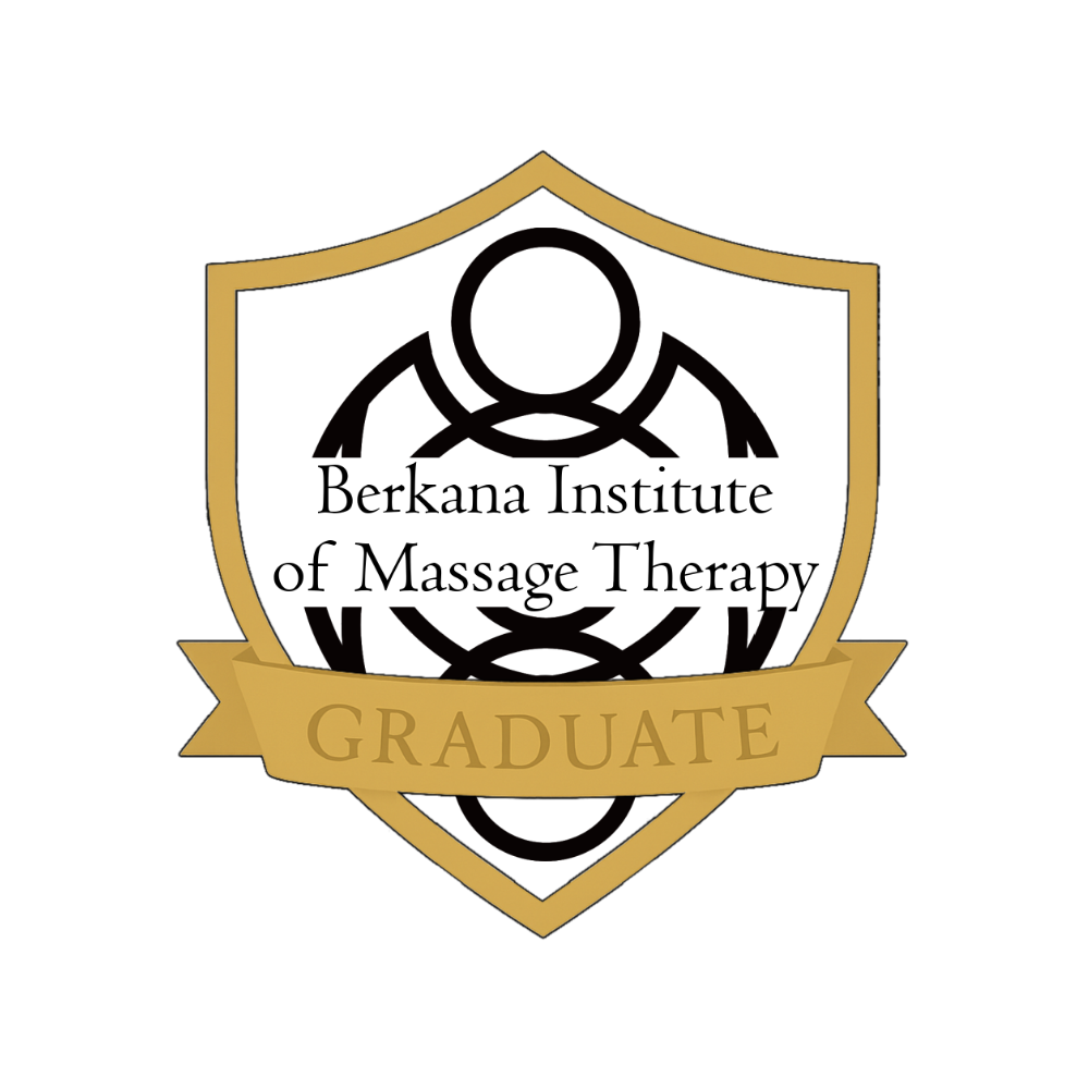 Emblem with a gold shield, a gold ribbon banner with the word 'GRADUATE' in the center, and a person silhouette at the top