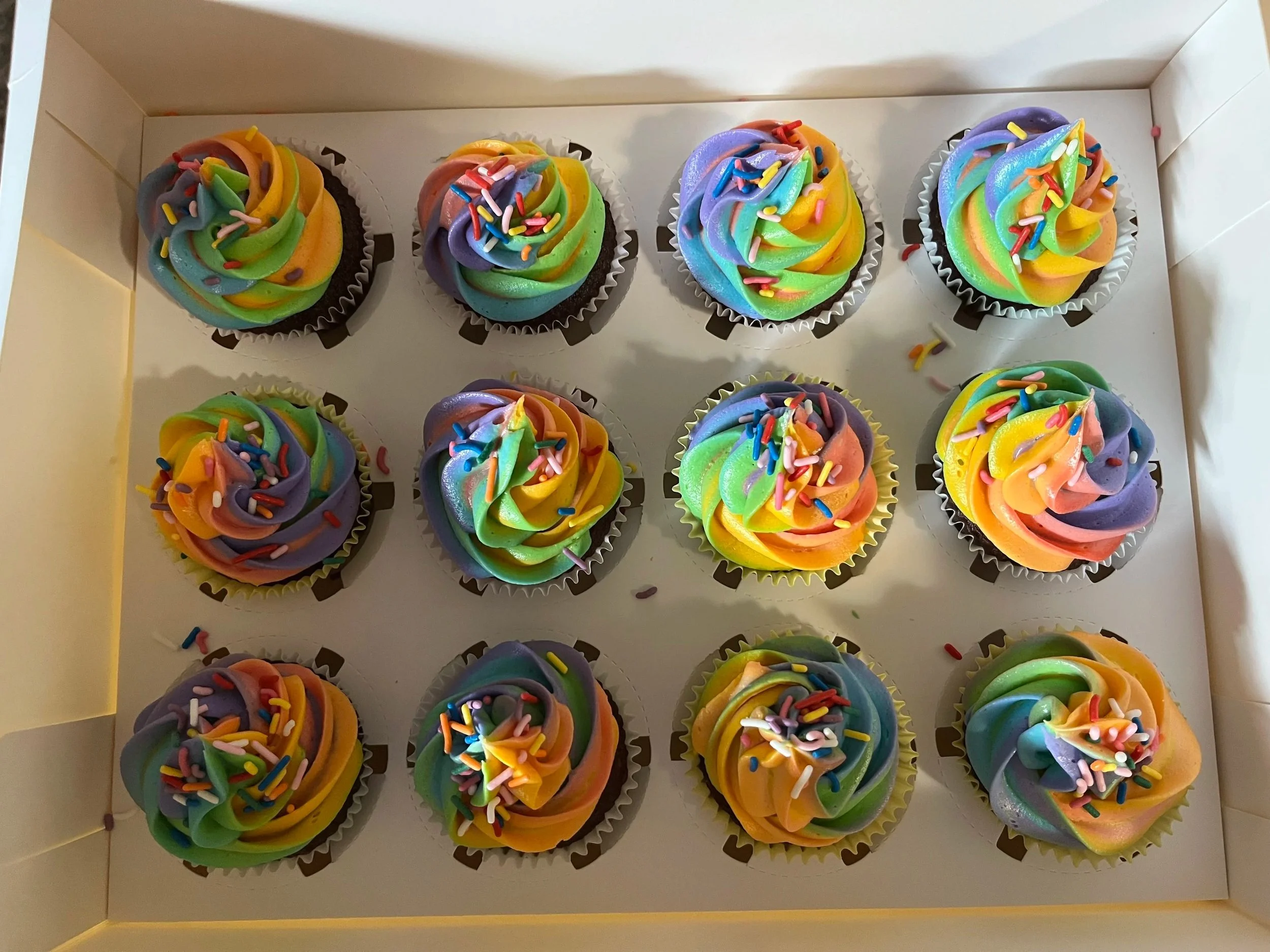 Pride Cupcakes $30/dozen or $20 half dozen