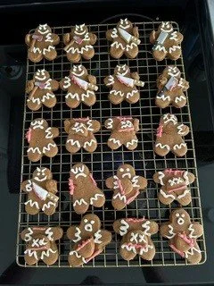 Halloween Gingerbread Men Cookies