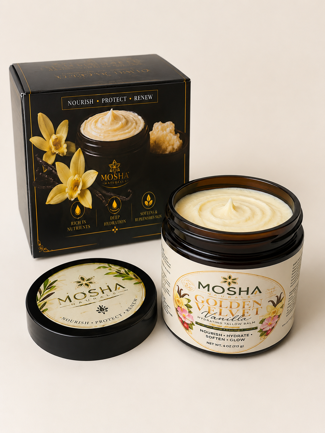 Golden Velvet Vanilla Tallow Balm
