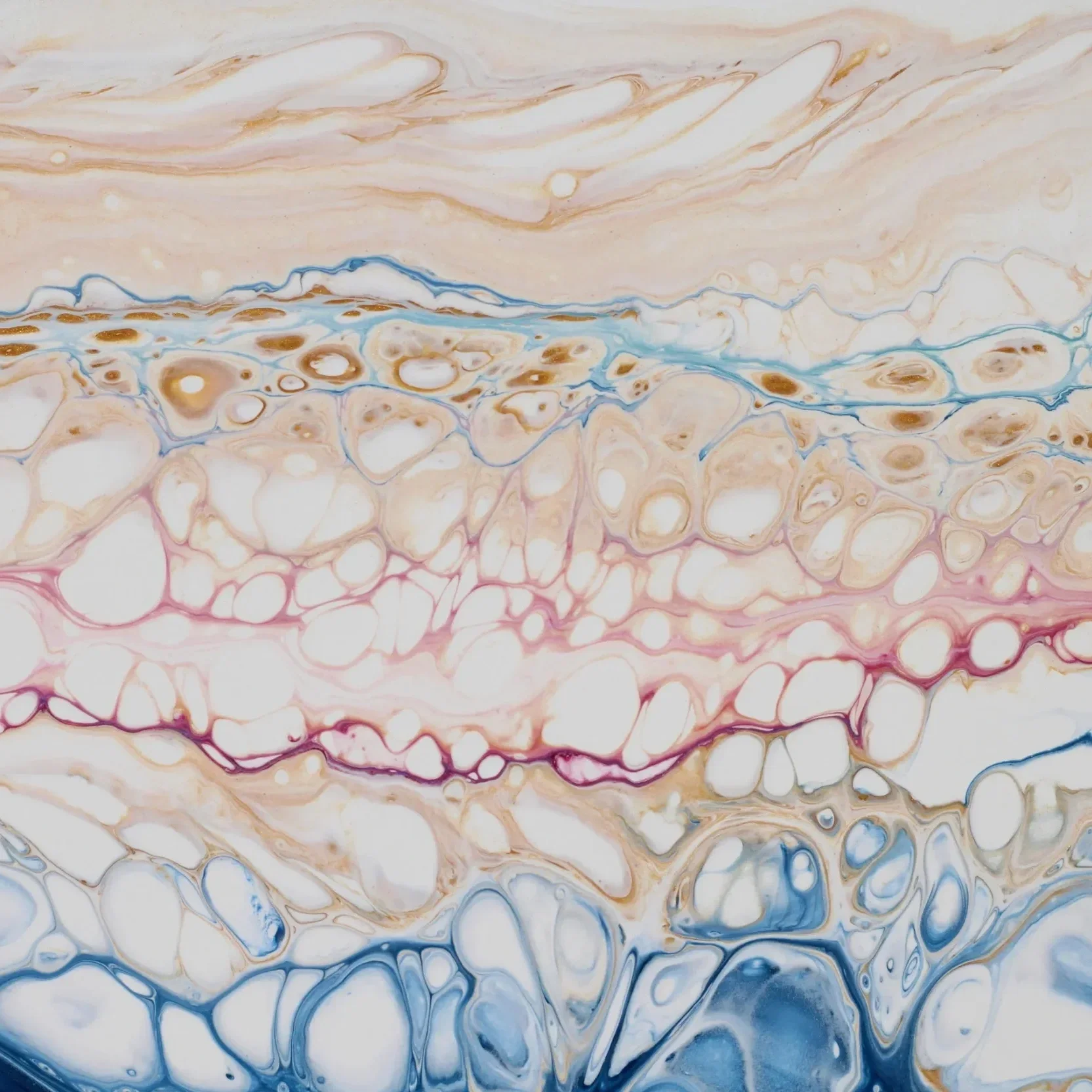 Bubble Painting on Canvas