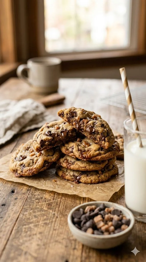 Chocolate Chip Toffee Cookies