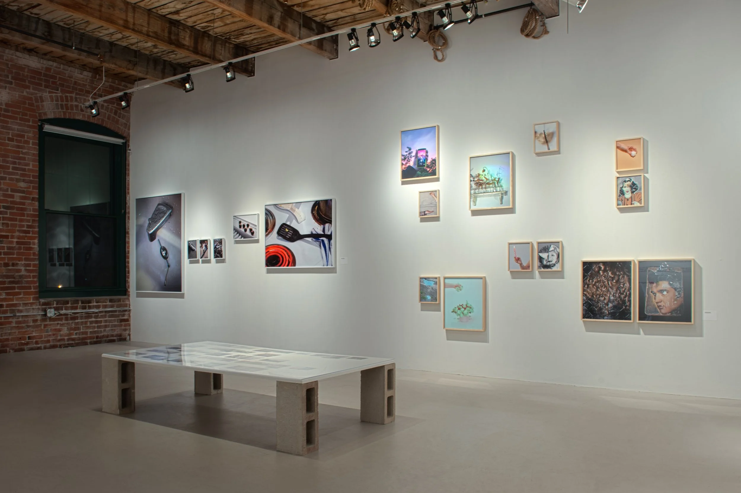 Professionally installed artwork displayed in a contemporary gallery exhibition.