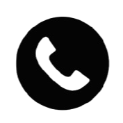 Icon of a phone inside a circle, representing a calling or contact feature.