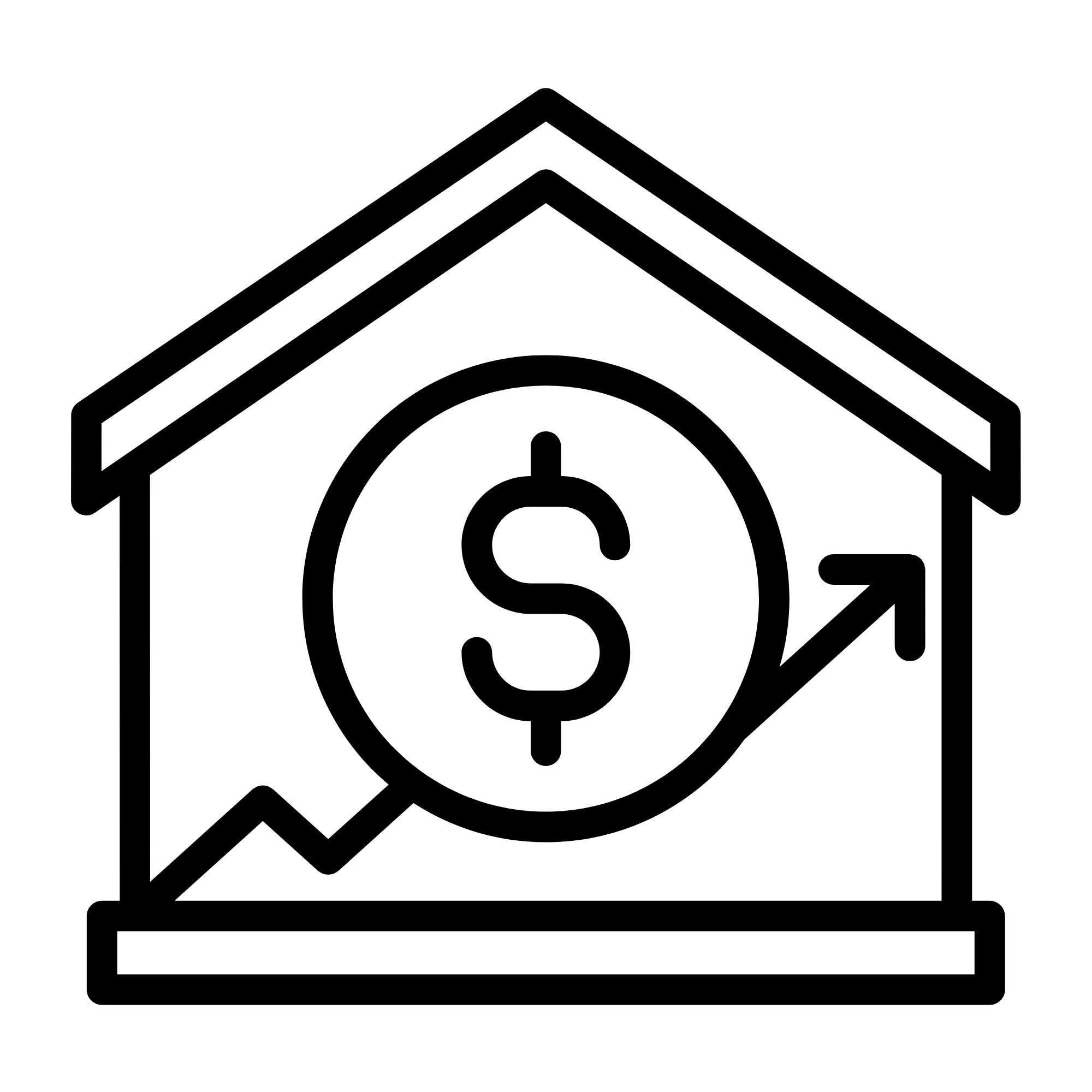 Mortgage refinancing icon representing home equity access and loan restructuring options for homeowners.