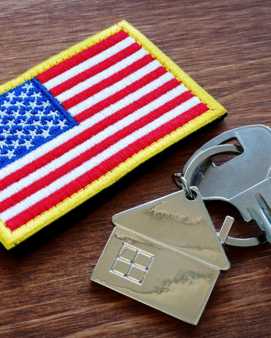 VA home loan image representing mortgage solutions for veterans, active-duty military, and eligible service members.