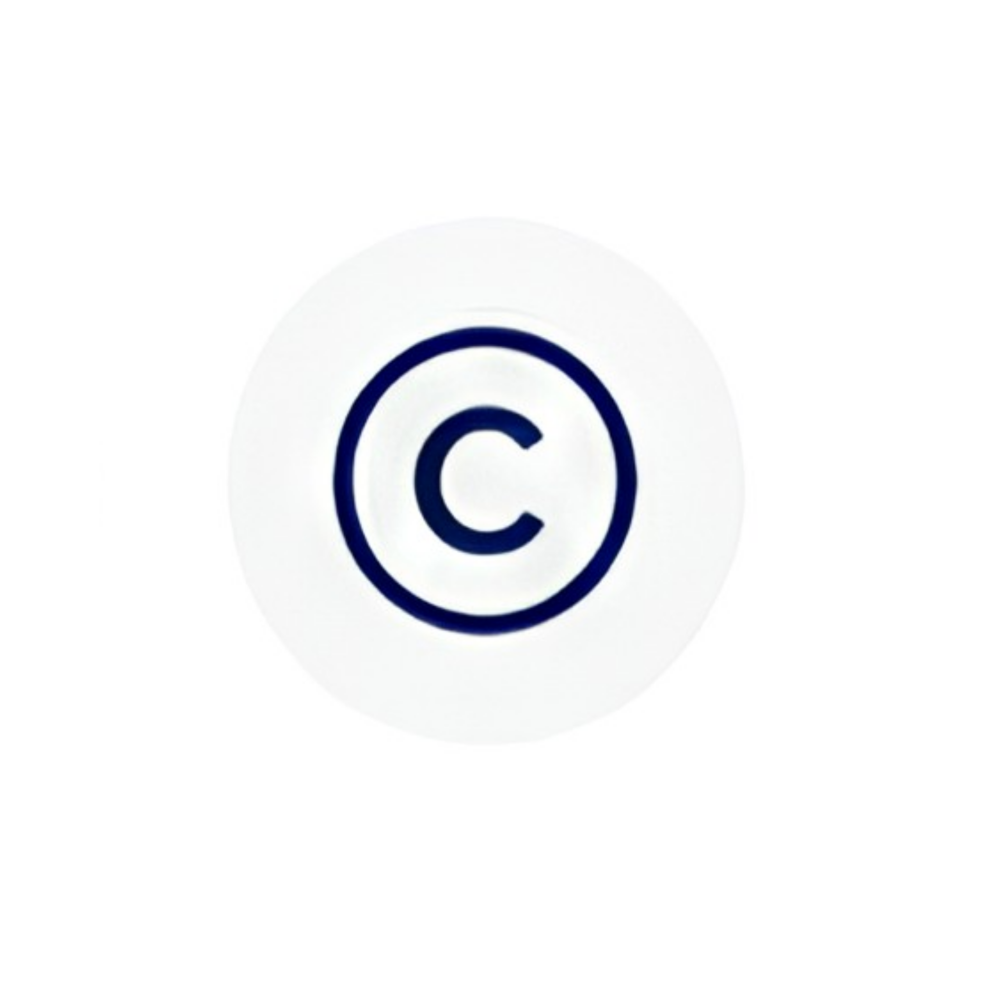 Copyright notice icon representing protected website content, intellectual property, and ownership rights.
