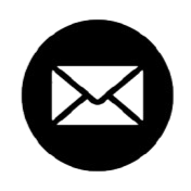 Envelope icon inside a circle