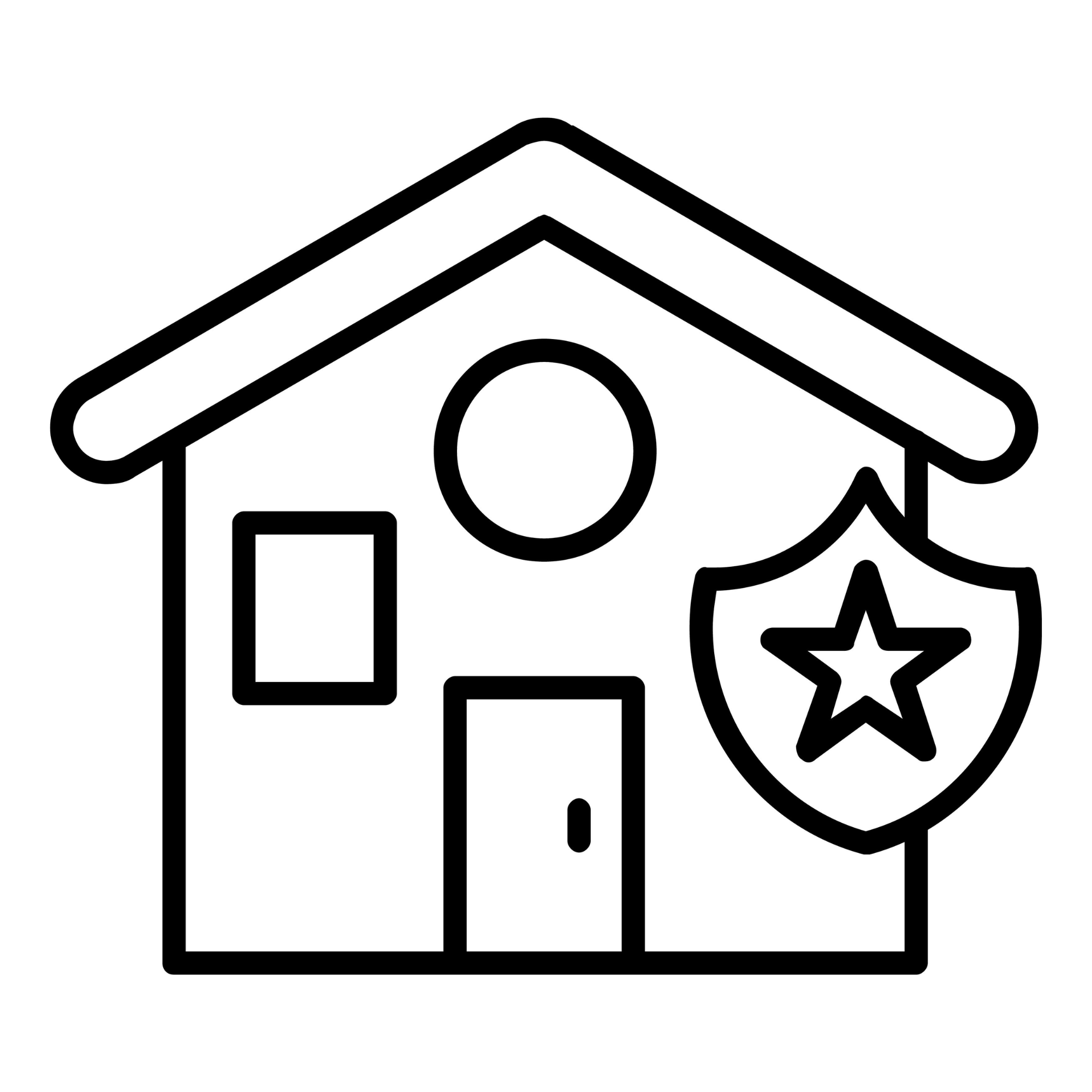 VA home loan icon representing veteran mortgage benefits, low down payment options, and home financing support.