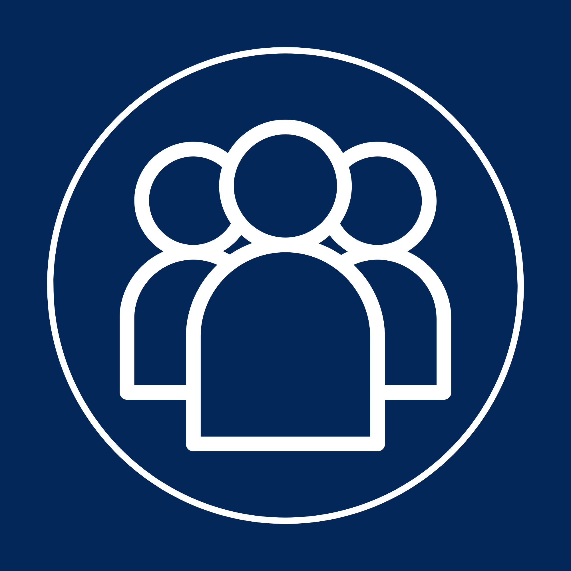 People icon representing a personalized mortgage experience focused on individual client relationships instead of transaction volume.