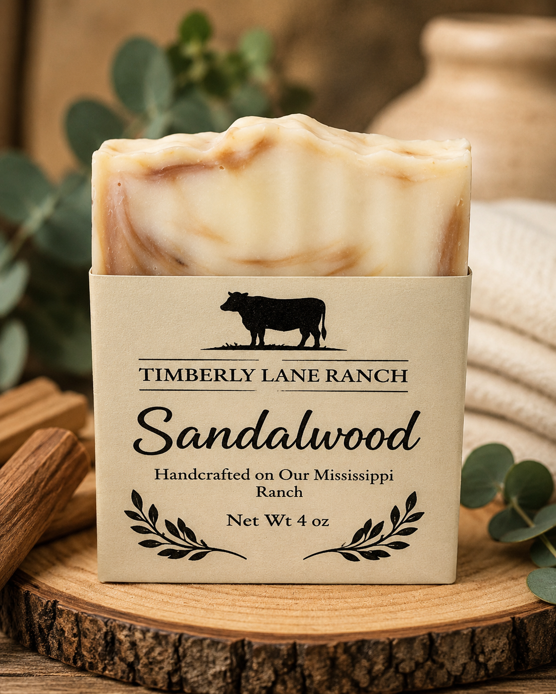 Sandalwood Artisan Soap Bar