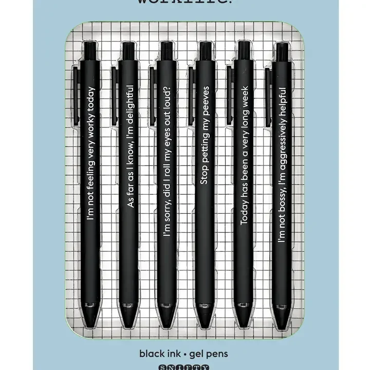 Worklife - Quotable Gel Pen Set