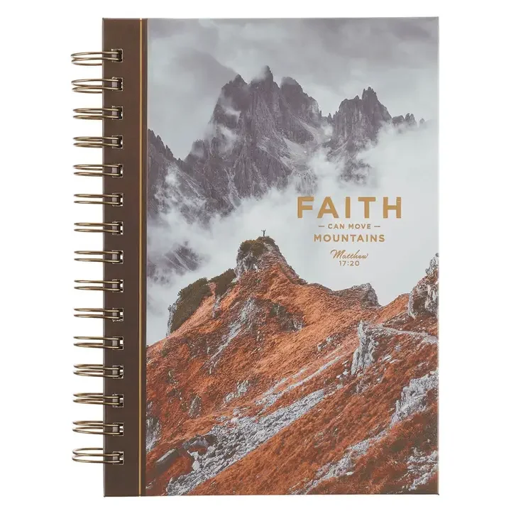 Faith Can Move Mountains Spiral Bound Journal