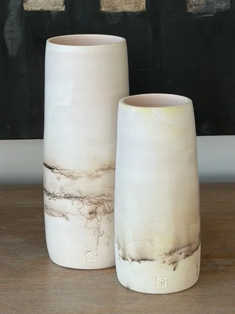 Raku Horsehair Vase
