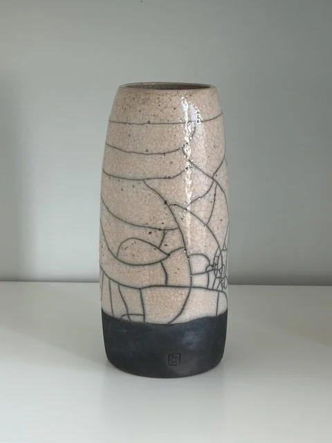 Raku Vase