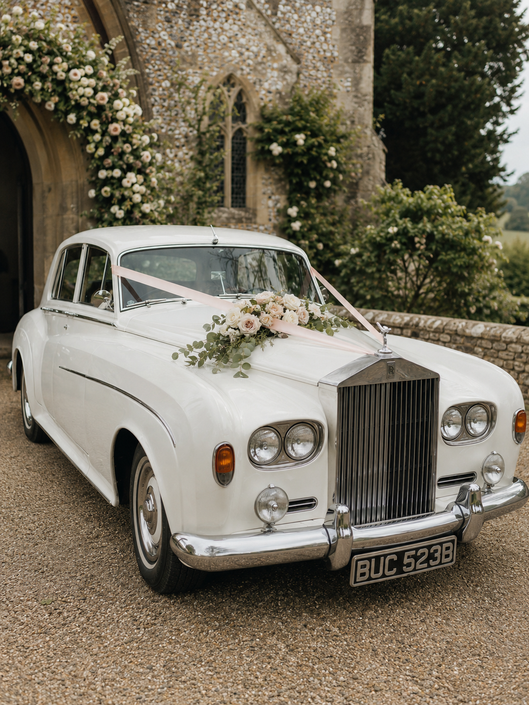 Earl 1964 Rolls-Royce Silver Cloud wedding car hire in West Sussex