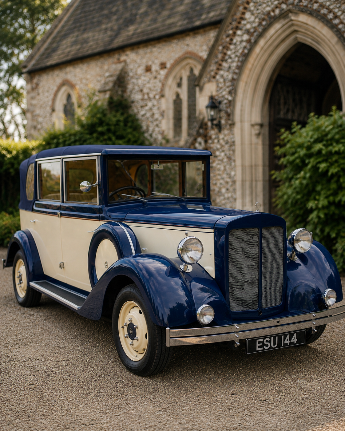 Bertie interior west sussex classic wedding cars.png