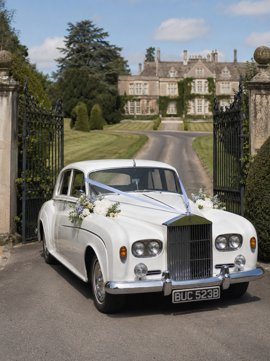 Earl 1964 Rolls-Royce Silver Cloud wedding car hire in West Sussex