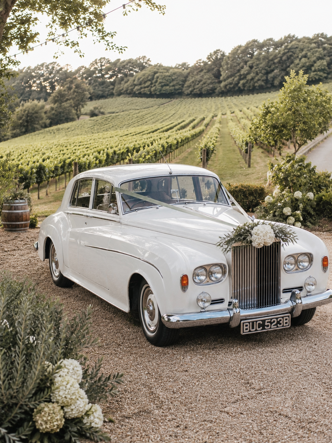 Earl 1964 Rolls-Royce Silver Cloud wedding car hire in West Sussex