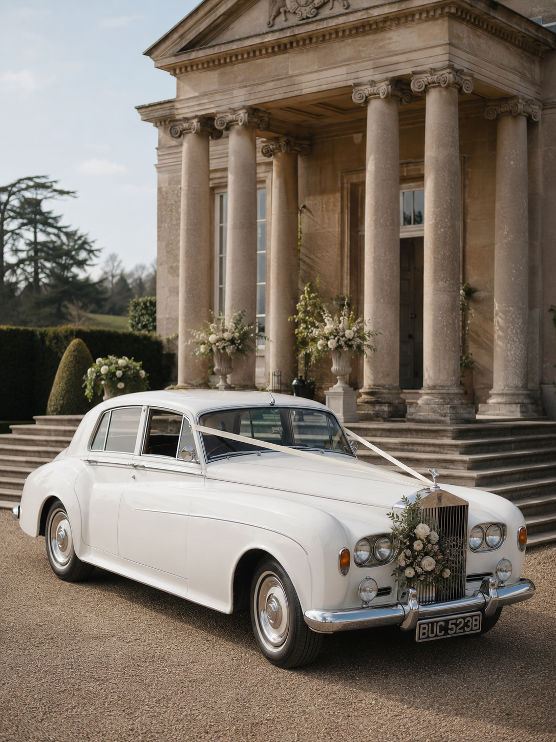 Earl 1964 Rolls-Royce Silver Cloud wedding car hire in West Sussex