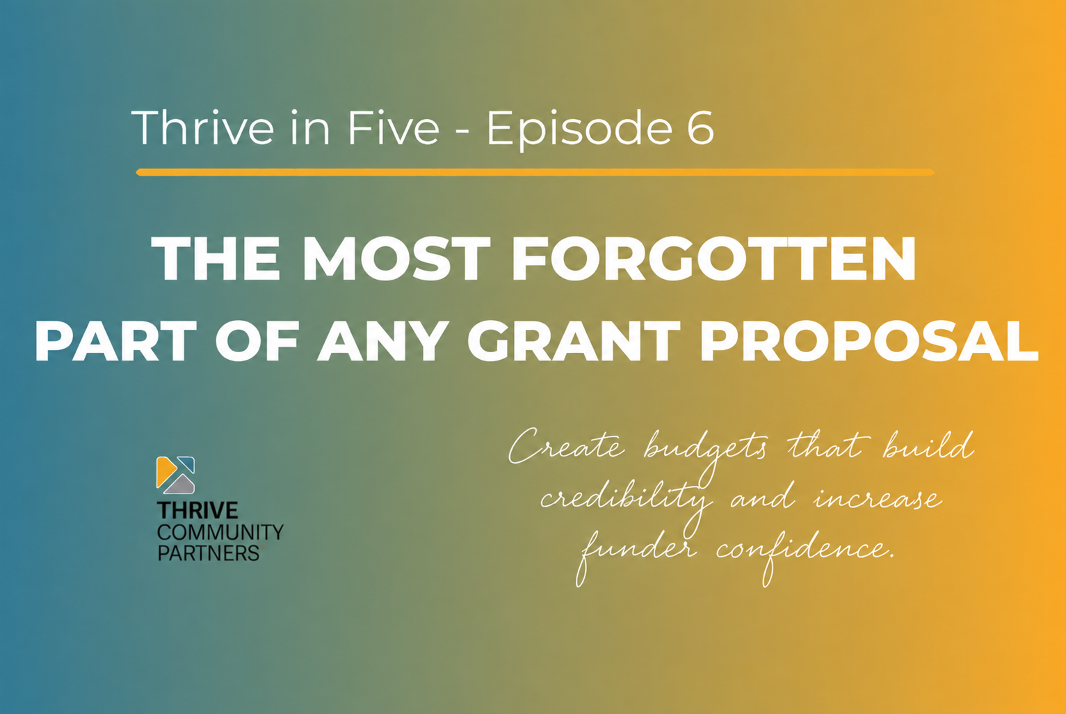 Your Grant Proposal Budget Is a Trust Document