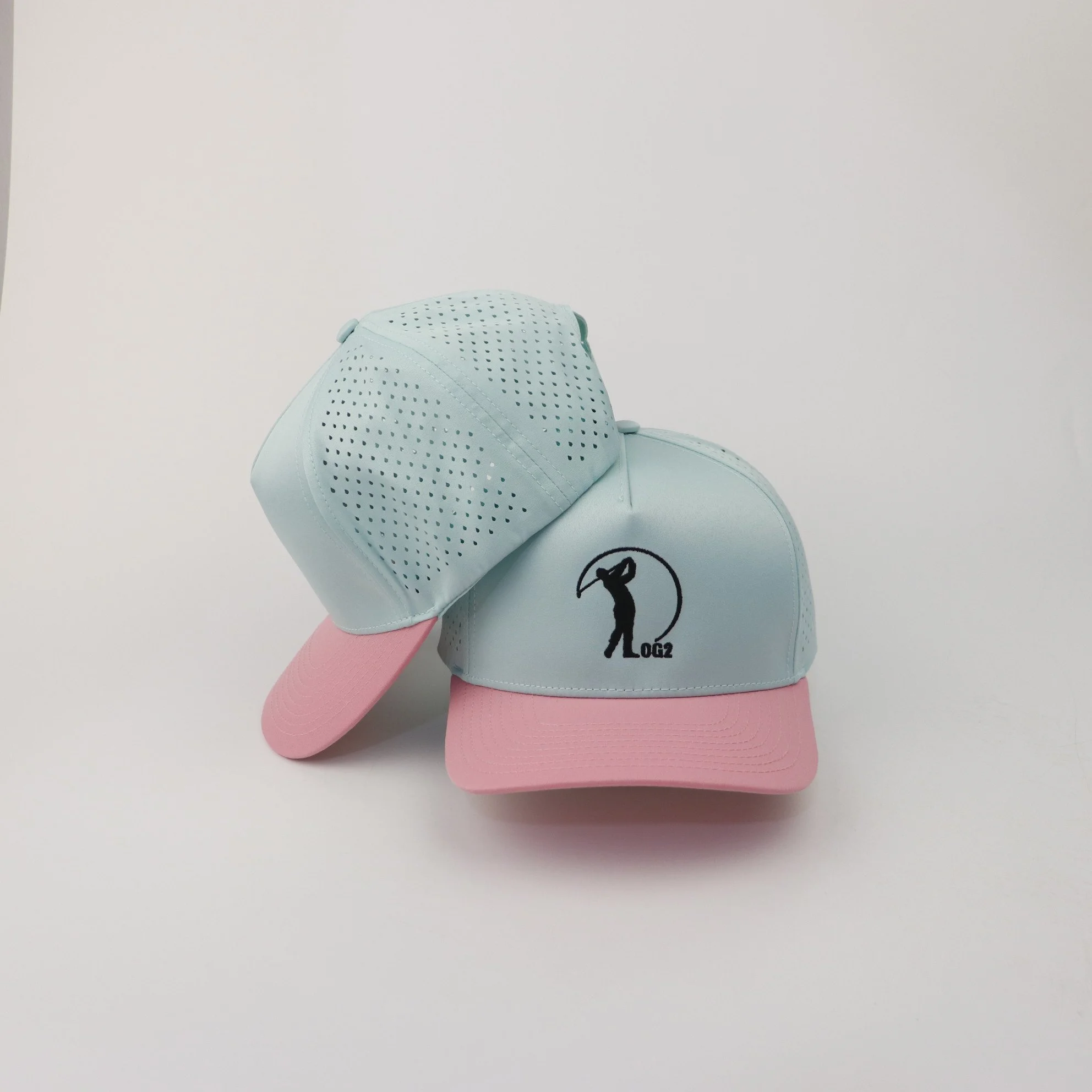Two-Tone Golfer Logo Cap