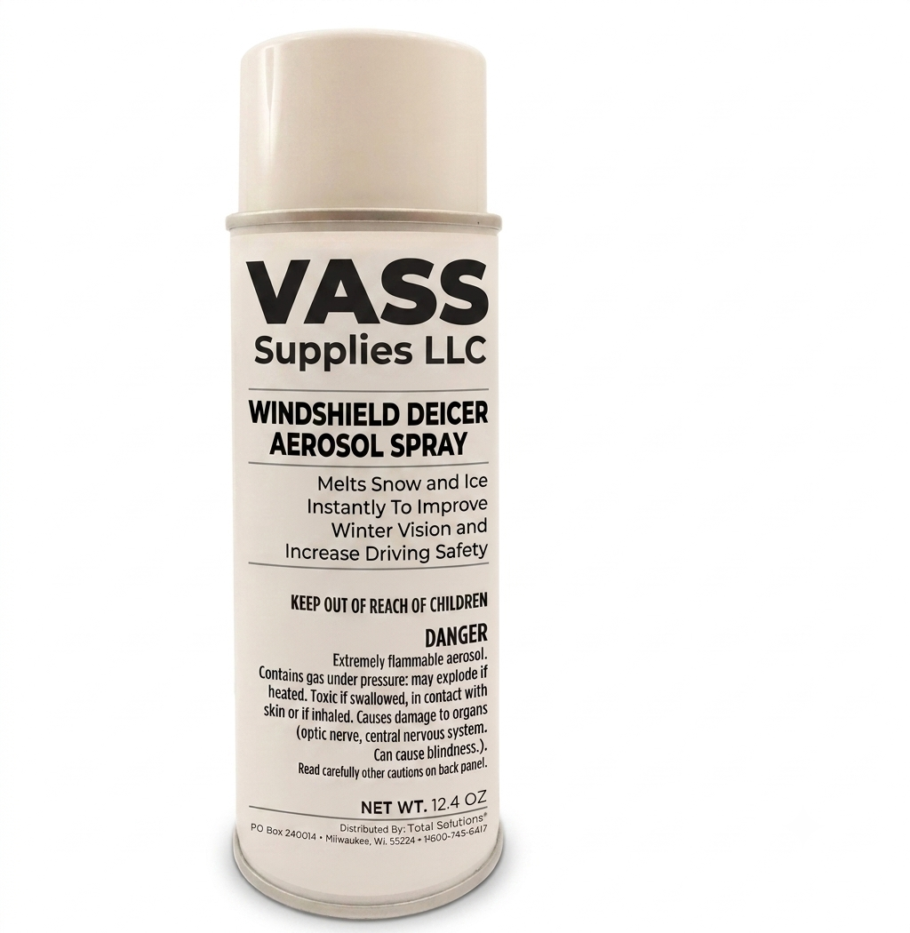 Windshield Deicer Aerosol Spray - 16 oz, net weight 18, (6 Dozen with 12 per case)
