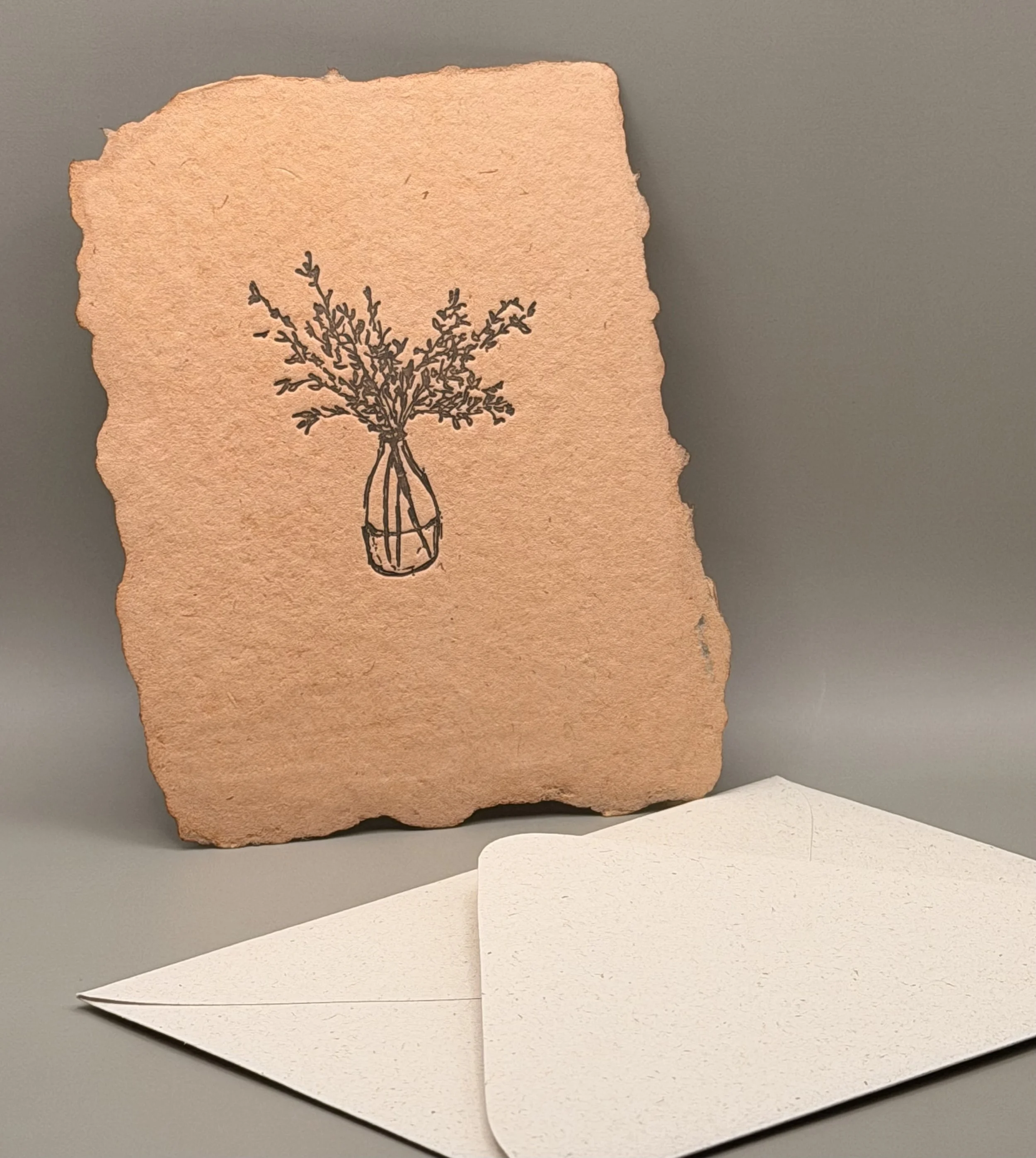 farmette Vase with Branches Notecard