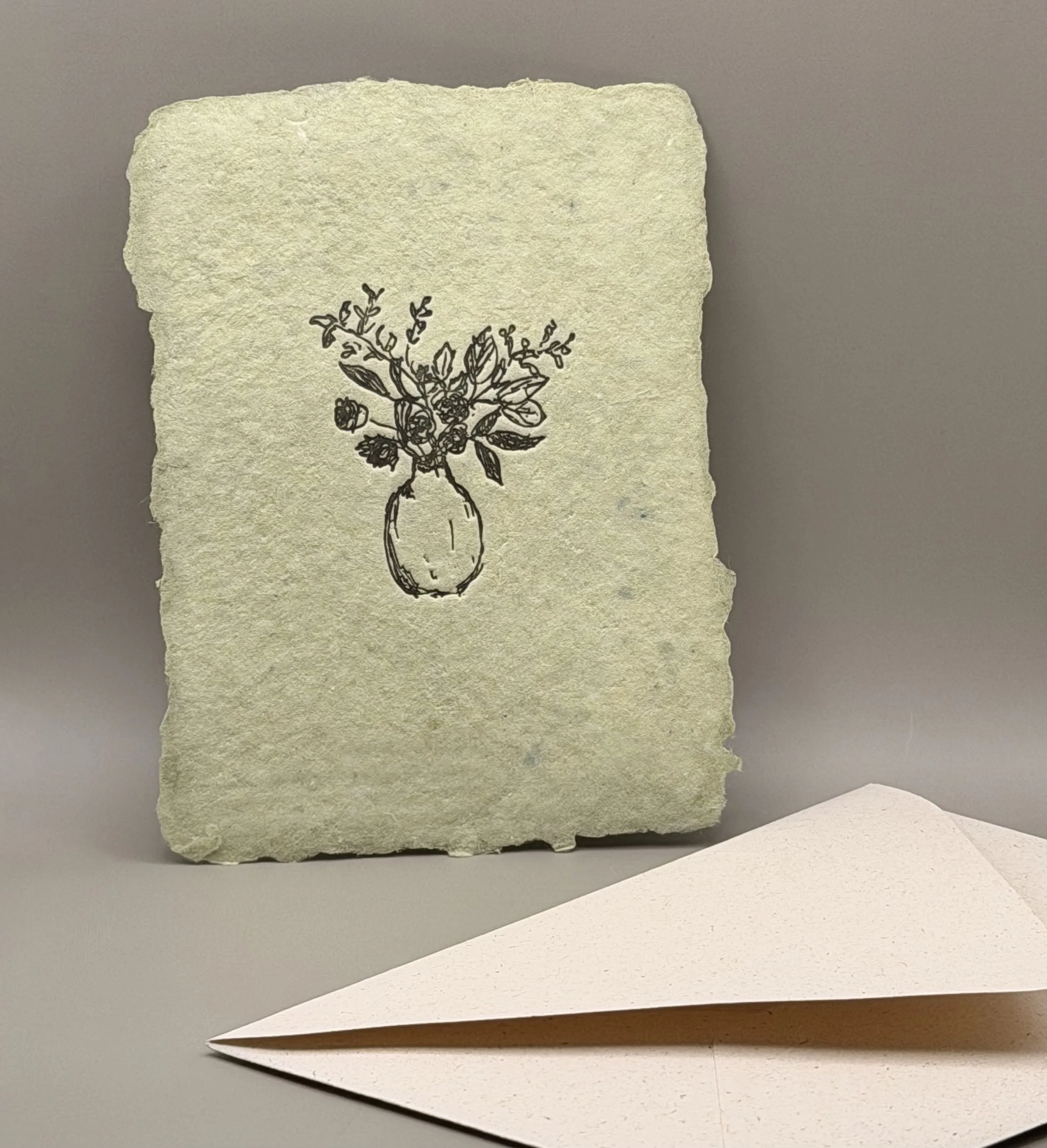 farmette Vase with Flowers Notecard