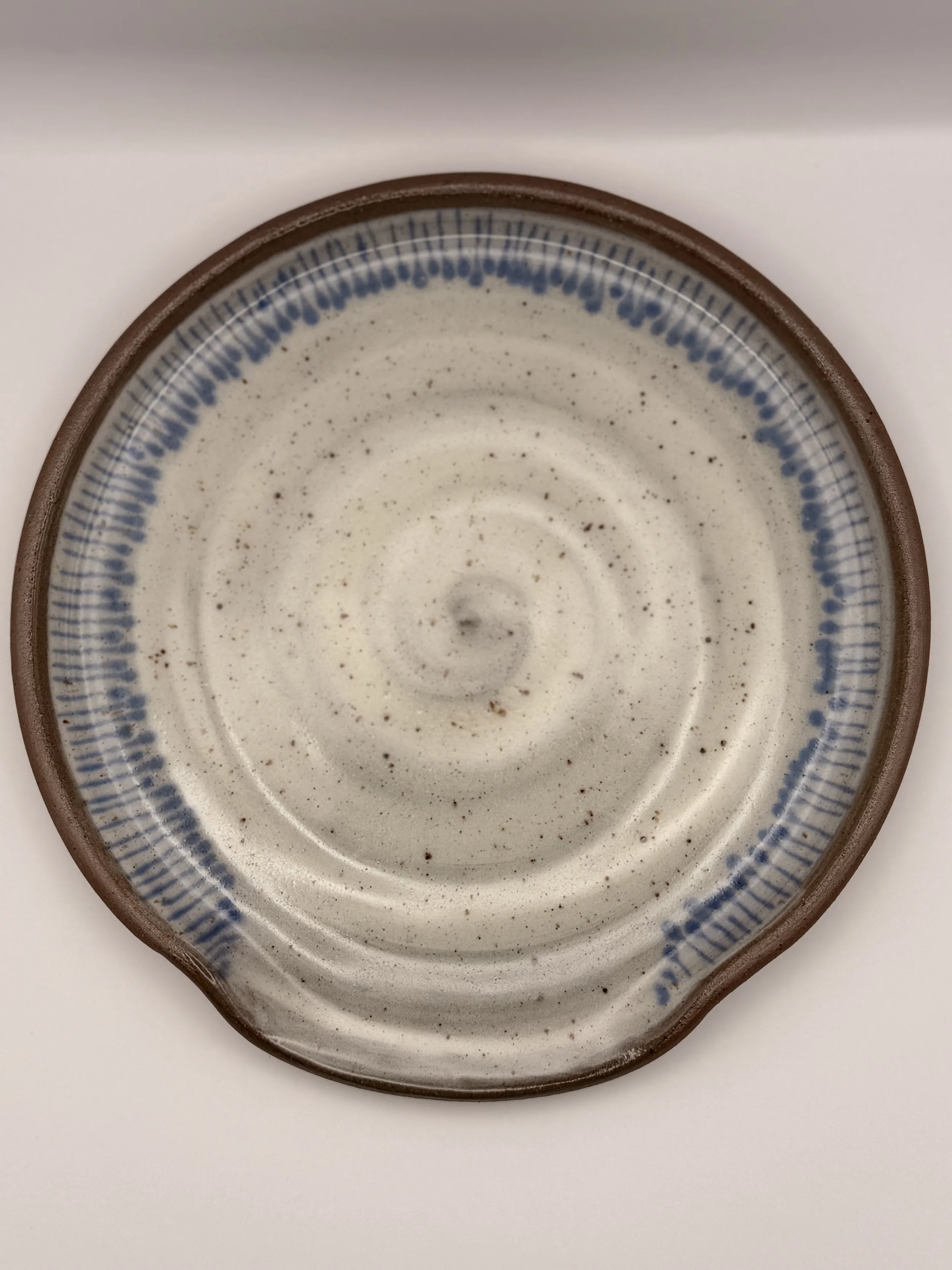 Spoon Rest- Light blue lines