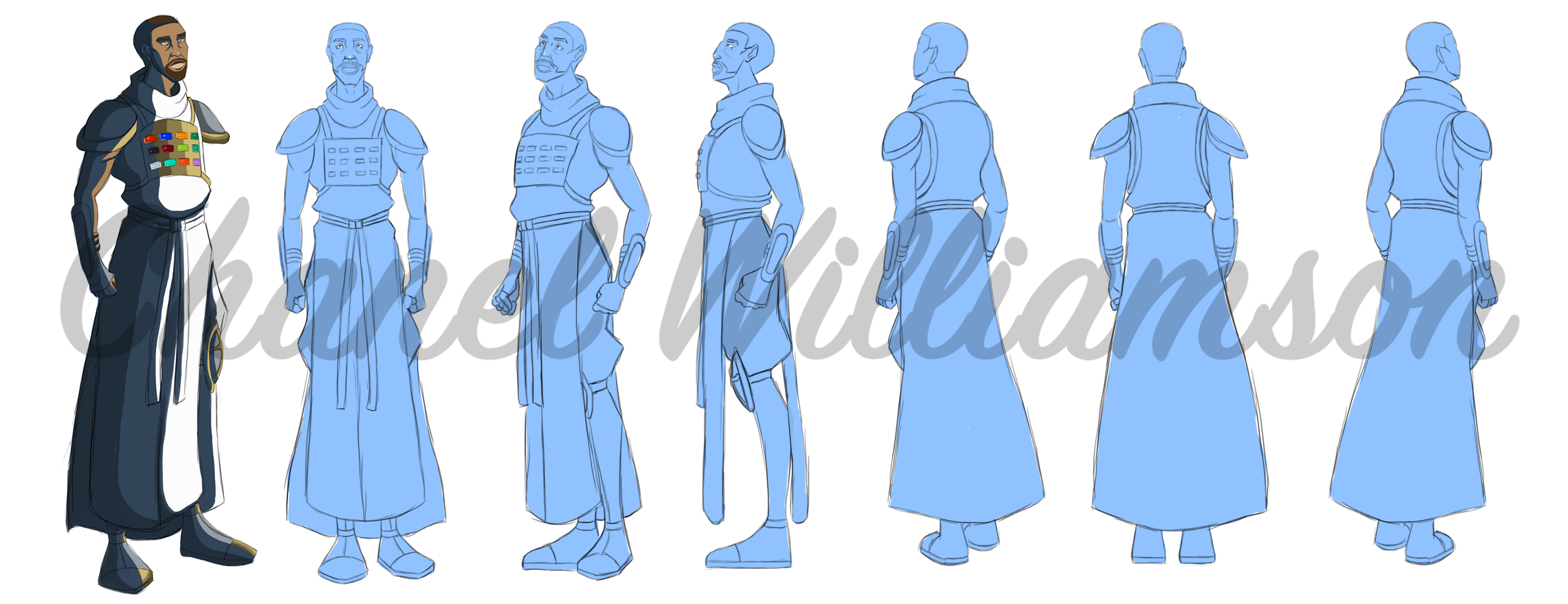 Drunkard Man - Turnaround Sheet [armor]