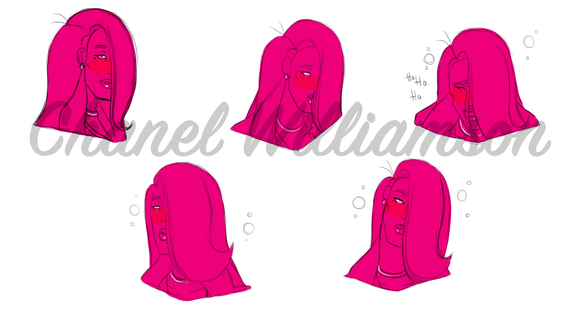 Adulterous Woman - Expressions Sheet