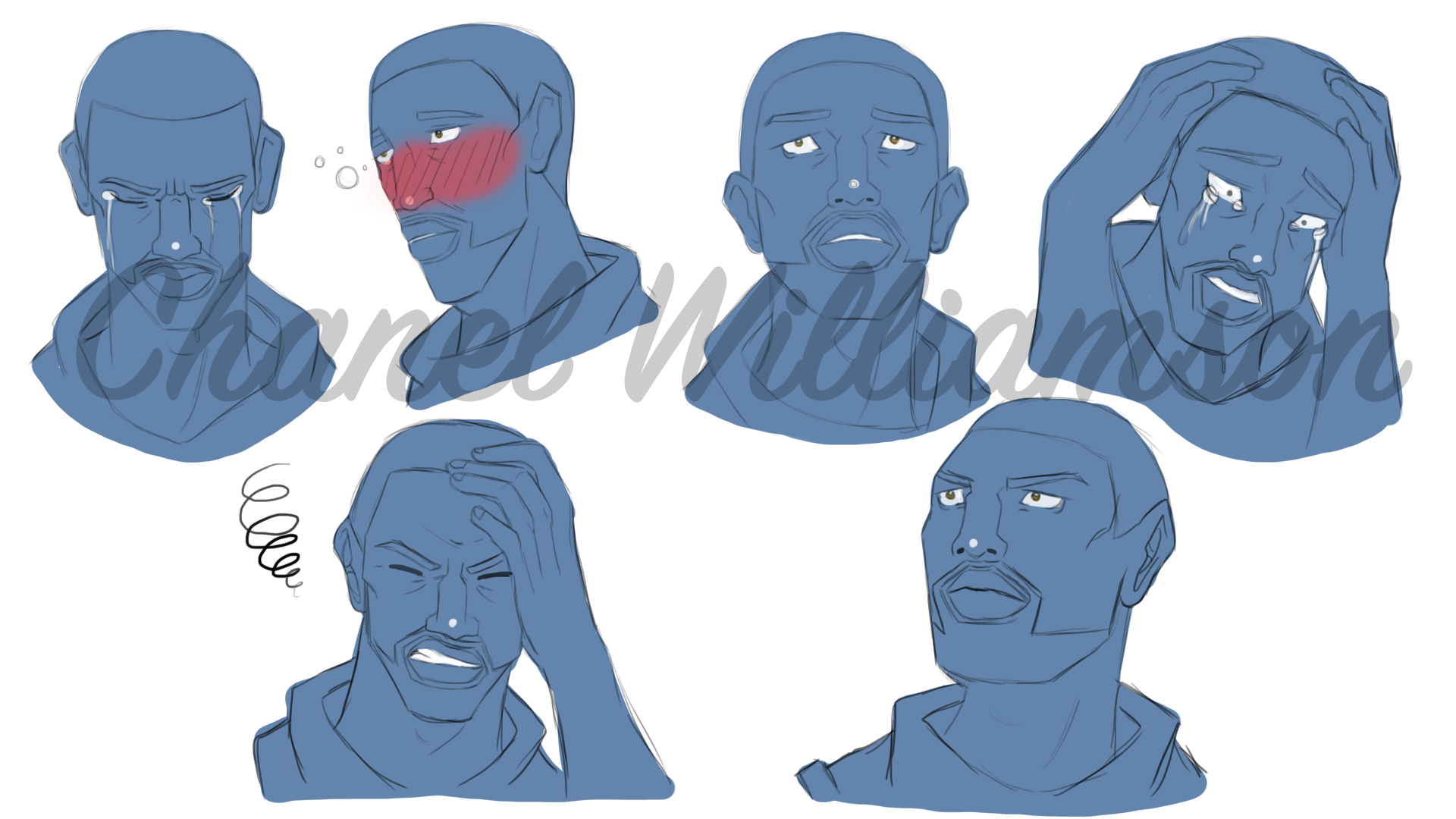 Drunkard Man - Expressions Sheet