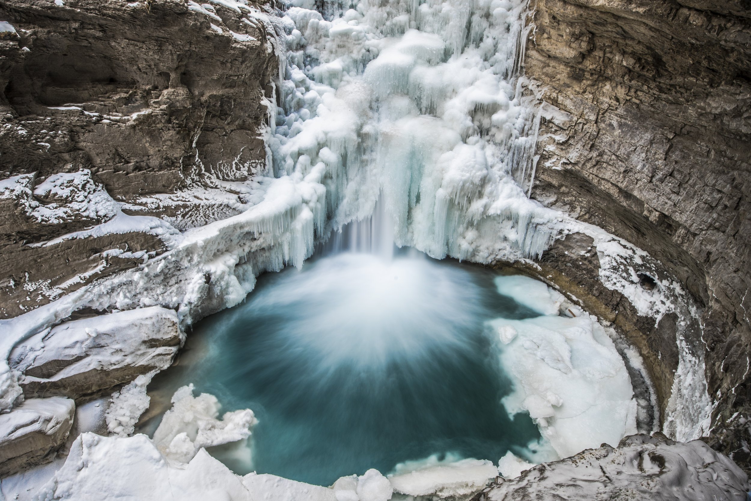 Johnston Canyon, lower falls