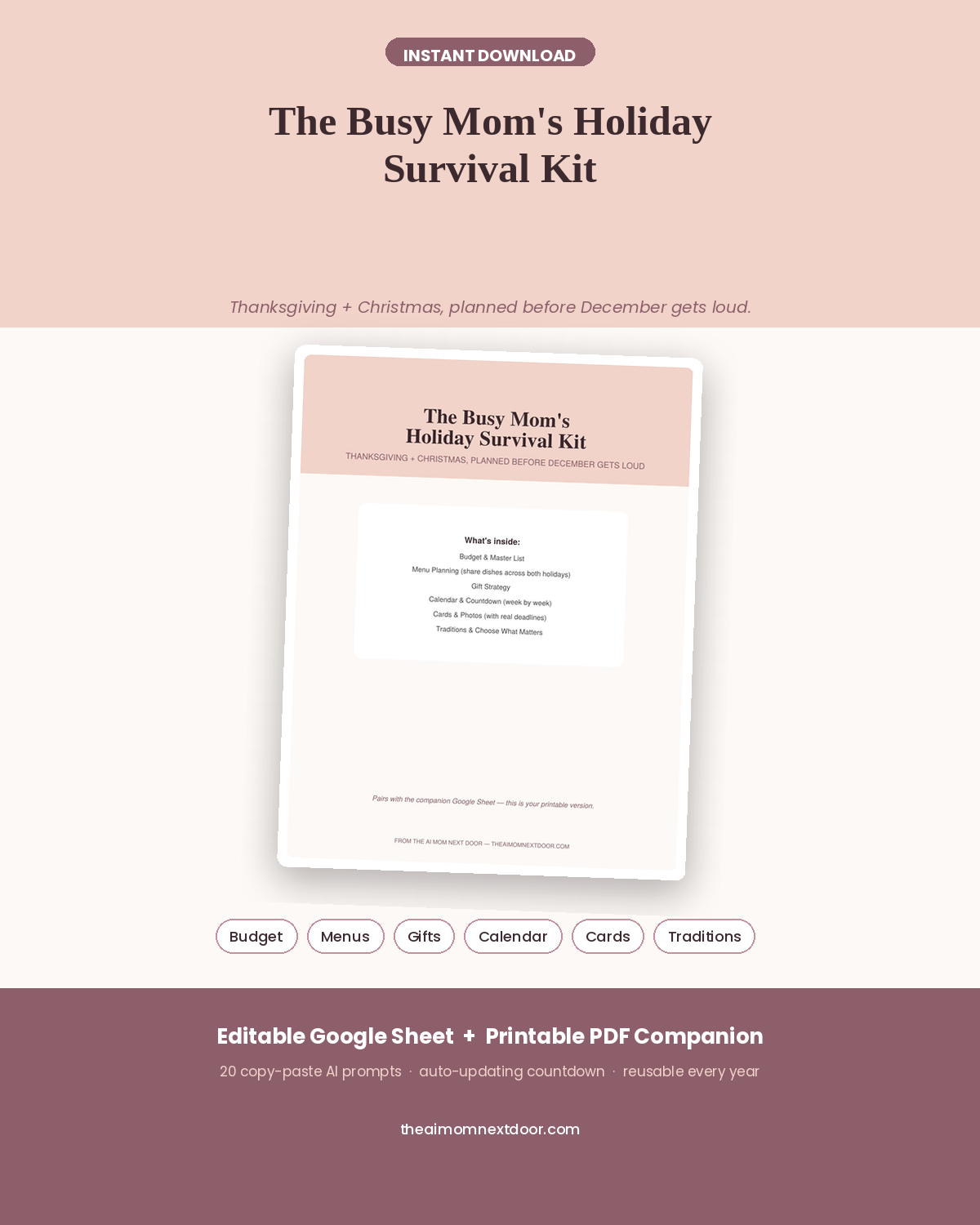 The Busy Mom's Holiday Survival Kit