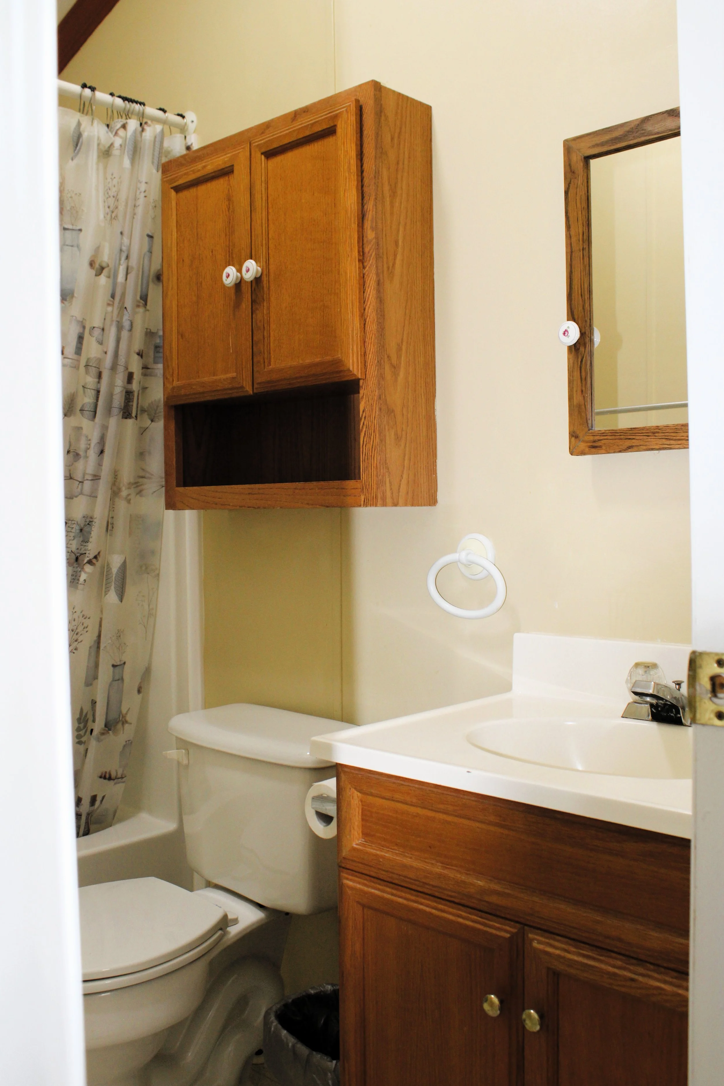 bathroom in park model at cartoogechaye creek campground