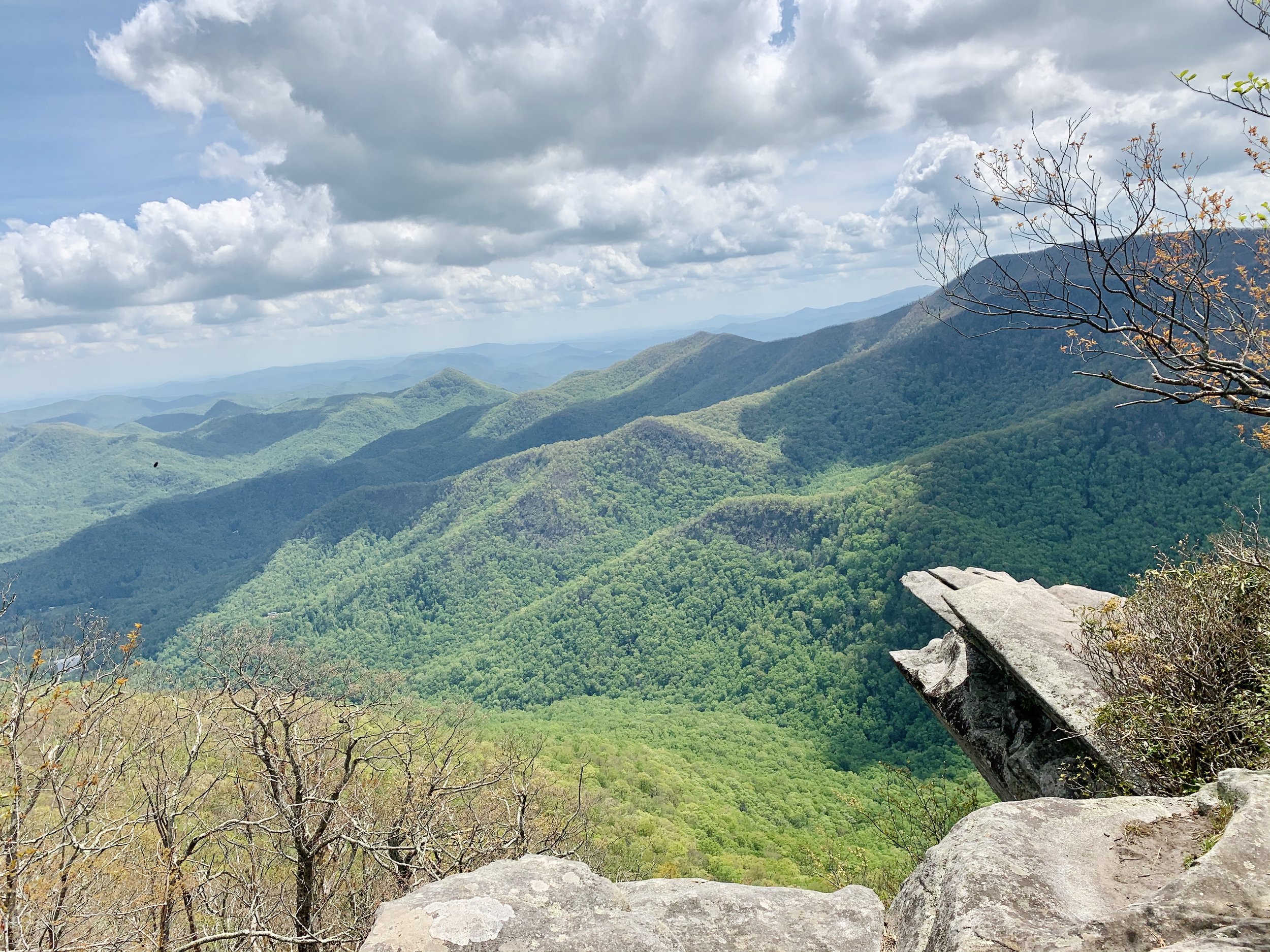 outlook at pickens nose hike